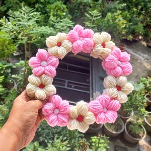 Aesthetic Mirror Wool Flower Handmade🌷