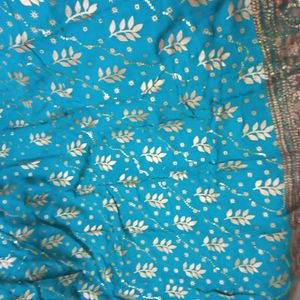 Elegant Gorgeous Grand  Look Designer Saree With Blouse