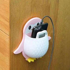 1pcs Penguin Toothbrush Holder With Wall Mounting