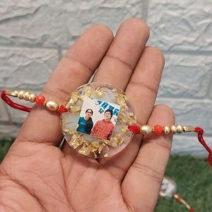 Customized Resin rakhi With Picture