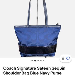 Coach Signature Sequin Bag