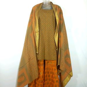 Multicolored Kurtha Set (Women's)