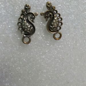 4 Silver Oxidize Earrings