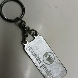 Silver Keychain Front Design