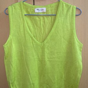 Neon Sleeveless Crop Top