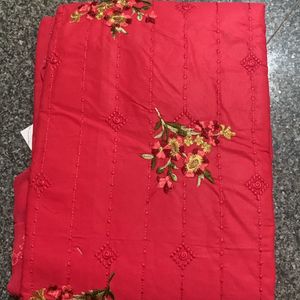 Dark Pink Material With Dupatta