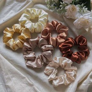 2 FLUFFY SATIN SCRUNCHIES