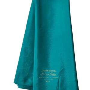 New Beautiful Sea Green Saree Plain Soft Shining