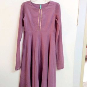 Purple A Line Kurta