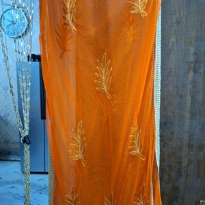 Orange Dupatta For Traditionals