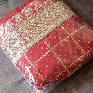 Bandhani Saree, Embroidery Border