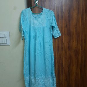 Sky Blue Top With Free Kurta