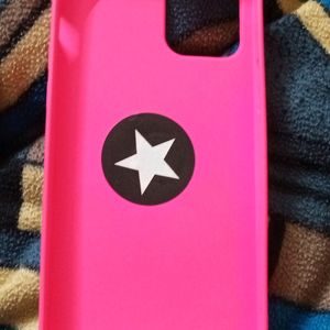 Pink Silicon Cover For iPhone 12