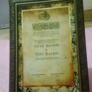 Nikah Naama (Marriage Certificate)