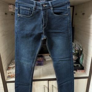 Boy's Casual Dark Blue Denim Pants