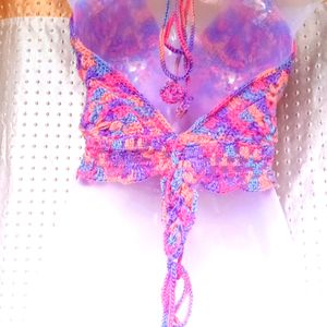 Brand New Designer Crochet Top