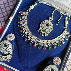 AD Jewellery Set Multi