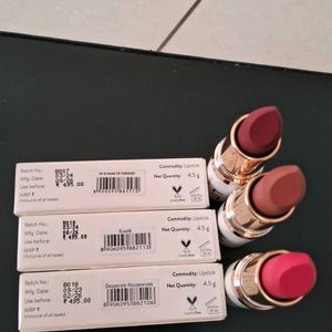 Myglamm Lit Satin Matte Lipstick Combo Of 3