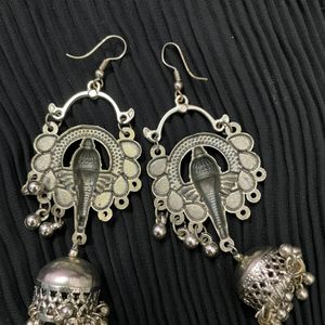 Silver Ganesha Earings