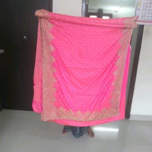 Pink Saree.