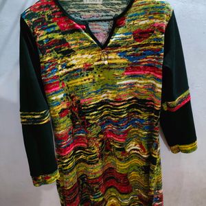 Winter Multi Colour Kurti