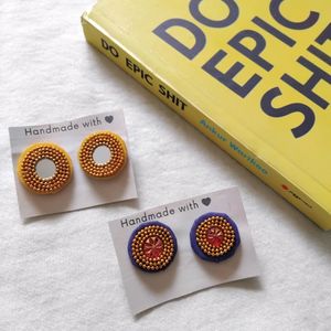 @60/- Rs Studs 💛💜✨️