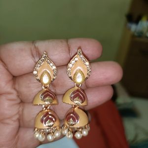 Meenakari Jhumka