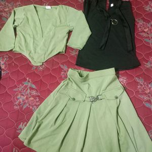 3 Pcs Skirt Set