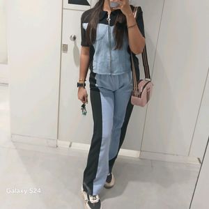 Trendy Denim Co Ord Set