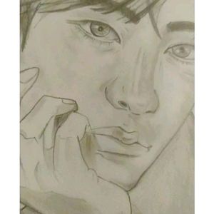 Kim Taehyung Sketch On Paper