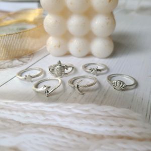 Cool Stackable Rings ( Set Of 6)