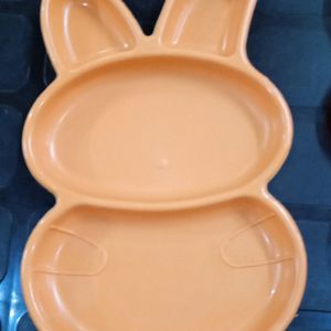 Combo Bunny Shaped Plastic Plates