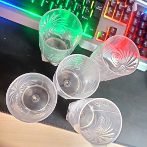 Transparent Water Glass Set Of 4 Pcs (200ML)