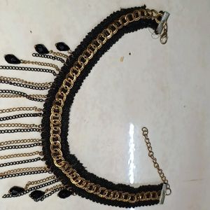 Black Necklace With Hangings