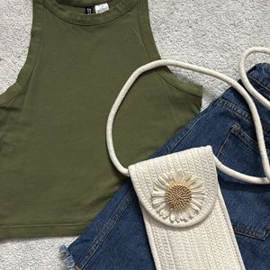 H&M Olive Tank Top