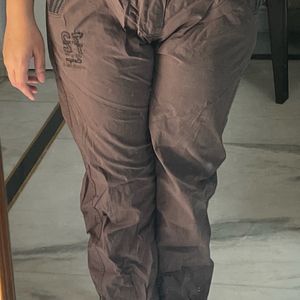 Brown Cargo Joggers