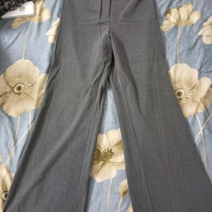 Grey Bootcut Flared Pants