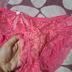 2  Net Panty Pink And Maroon