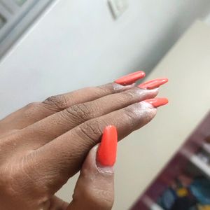 NaiL Extension Outflow itne organeesation 🍊🧡🧡🧡