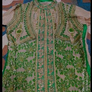 Kurti Set With Two Colours Dupatta