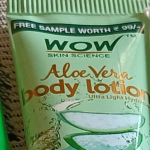 Wow Science Aloevera Body lotion and Rivona Gel