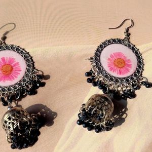 Pink RESIN JHUMKA