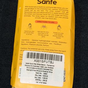 Sanfe face wax strip