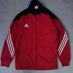 ADIDAS RED ZIPPER UPPER