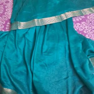 New Saree With Unstitched Blouse