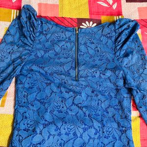 Women Blue Stylish Top