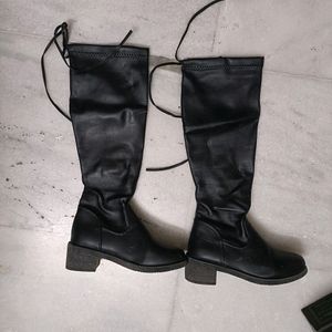 Long Leather Boots
