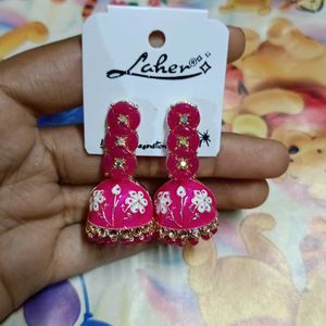 Mini Pink Jhumka