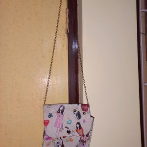 Beige Sling Bag