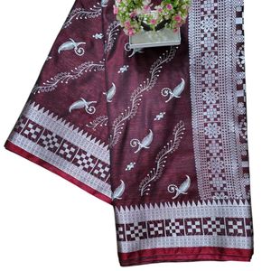 Banarsi Satan Saree Full Embroidery Work